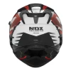 NOX ШОЛОМ INTEGRALNY (ПОВНИЙ FACE) Z БЛЕНДА N304S CARVER КОЛІР ЧОРНИЙ\/БІЛИЙ\/ЧЕРВОНИЙ РОЗМІР M - зображення 3