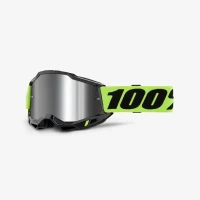 100 % ОКУЛЯРИ ACCURI 2 YOUTH JUNIOR NEON ЖОВТИЙ - MIRROR SILVER LENS - КОЛІР ЖОВТИЙ FLUO/ ЧОРНИЙ СТІКЛО СРІБНЕ ЗЕРКАЛО