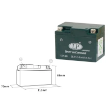LANDPORT АКУМУЛЯТОР SLA12-4S (YTX4L-BS) 12V 5AH (113X69X85MM) BEZOBSLUGOWY - ZALANY (10)