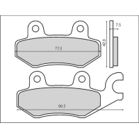 BRENTA КОЛОДКИ ДИСКОВІ ТОРМОЗНІ KH165 / KH215 (FT 3064)