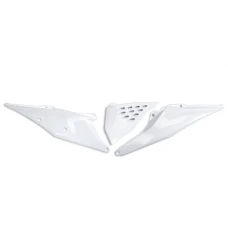 UFO КАРТИ ЗАД KTM SX/SXF(SX-F) 125/150/250/350/450 '19-'22, EXC 125 '20-'21, EXC/EXCF(EXC-F) 150/250/300/350/450/500 '20-2023 Z ПОКРИТТЯ ФІЛЬТРА ПОВІТРЯ I OTWORAMI WENTYLACYJNYMI КОЛІР БІЛИЙ 20-21