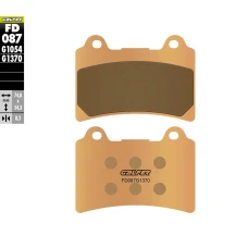 ГАЛЬМІВНІ КОЛОДКИ ДИСКОВІ GALFER МЕТАЛОКЕРАМІЧНІ (SINTERED) KH123 (ЗОЛОТИЙ) FD087G1370