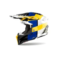 AIROH ШОЛОМ AVIATOR 3 MONARCH BLUE/YELLOW БЛИСК, XXL