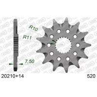 AFAM 2026/06 ШЕСТЕРНЯ ПЕРІД 2120 14 HONDA CR 125R '04-'07, CRF 250R/X '04-'17 SAMOOCZYSZCZAJACA (LANC. 520) (JTF1323.14SC)