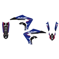 BLACKBIRD КОМПЛЕКТ НАЛІПОК (OKLEIN) YAMAHA YZ 65 '19-'22, DREAM 4 КОЛІР СИНІЙ/ЧОРНИЙ