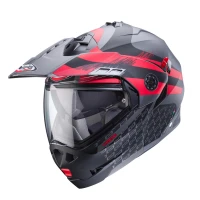 CABERG ШОЛОМ SZCZEKOWY FLIP-UP ENDURO МОДЕЛЬ TOURMAX X SARABE КОЛІР СІРИЙ MAT/CZARNY/CZERWONY РОЗМІР M