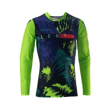LEATT (НОВИНКА 2024) СОРОЧКА MOTO 5.5 ULTRAWELD JERSEY JUNGLE КОЛІР CZARNY/GRANATOWY/ZIELONY FLUO РОЗМІР S