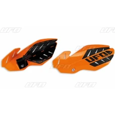 UFO КРИШКИ RAK (РУЧКА) FLAME KTM SX 125 '16, SX 250 '14-'16, EXC 250/300 '14-'16, SXF/EXCF '14-'16, КОЛІР POMARANCZOWY/BIALY (Z КРІПЛЕННЯМИ)
