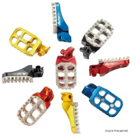 ACCEL ПІДНІЖКИ KTM SX/SXF/EXC/EXCF '02-'15, РЕГУЛЬОВАНА ШИРИНА, КОЛІР ЧОРНИЙ, (КОМПЛЕКТ. 2 ШТУКИ)