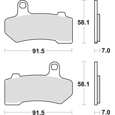 TRW LUCAS КОЛОДКИ ДИСКОВІ ТОРМОЗНІ KH409 SINTER STREET HARLEY-DAVIDSON 1130 / 1250 / 1584 / 1690 / 1750 / 1800 / 1870 / 1923 06-21,TYL