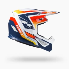 KENNY RACING ШОЛОМ CROSS/ENDURO TRACK GRAPHIC + FOCUS ПОМАРАНЧЕВИЙ КОЛІР NAVY КОЛІР POMARANCZOWY/NIEBIESKI/BIALY РОЗМІР XS