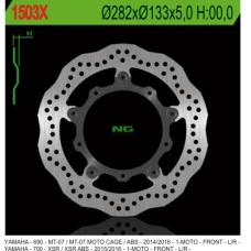 NG ДИСК ТОРМОЗНИЙ ПЕРІД YAMAHA MT-07 / ABS '13-17, TRACER 700 '16-'17, XSR 700 / ABS '16-17 WAVE (282X133X5) (5X8,5MM)