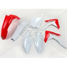 UFO КОМПЛЕКТ ПЛАСТІКОВ HONDA CRF 450 '13-'16, CRF 250R '14-'17 КОЛІР OEM (CZERWONY/BIALY) (HO116E999)
