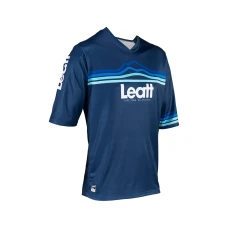 LEATT (НОВИНКА 2024) СОРОЧКА ROWEROWA MTB ENDURO 3.0 JERSEY DENIM КОЛІР GRANATOWY РОЗМІР XS