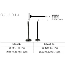 VESRAH КЛАПАН ВПУСКНИЙ HONDA ATC/TRX 200, XL 125S '79-'84 (1 NA ТРАНСПОРТ) (OEM: 14711-437-000,14711-440-000) (1 ШТ.) (MADE IN JAPAN)