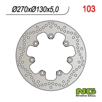 NG ДИСК ТОРМОЗНИЙ ПЕРІД KAWASAKI EN 500 '90-'93 (270X130X5) (7X10,5MM)