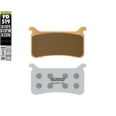 GALFER КОЛОДКИ ДИСКОВІ ТОРМОЗНІ KH700 HONDA CBR 1000RR '17- SPIEK METALICZNE (КОЛІР ЗОЛОТИЙ) ПЕРІД