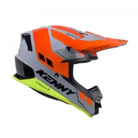 KENNY RACING 2025 ШОЛОМ CROSS/ENDURO МОДЕЛЬ TRACK GRAPHIC GREY/ORANGE КОЛІР SZARY/POMARANCZOWY/ZOLTY РОЗМІР M ( 57 - 58 CM )