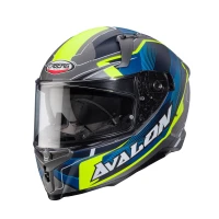 CABERG ШОЛОМ INTEGRALNY AVALON X OPTIC КОЛІР СІРИЙ MAT/NIEBIESKI/ZOLTY FLUO РОЗМІР L