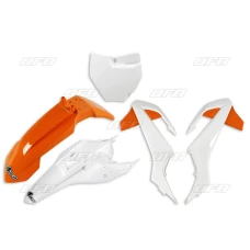 UFO КОМПЛЕКТ ПЛАСТІКОВ KTM SX 65 16-23 КОЛІР OEM '19 (POMARANCZOWY/BIALY) (KT526E999W)