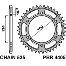 ЗАДНЯ ЗІРКА PBR 4405 47 C45 HONDA CBR 600RR '03-'15, CBR 600F '01-'19, CBR 1000RR '17-'20 (JTR1307.47) (LANC. 525)