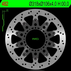 NG ДИСК ТОРМОЗНИЙ ПЕРІД HONDA NSR 125 93-03 PLYWAJACA (318X106X4,0 MM) (6X8,5MM) ПІД ЗАМОВЛЕННЯ