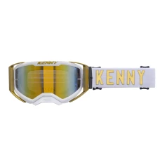 KENNY RACING ОКУЛЯРИ PERFORMANCE EVO 2 GOLD MIRROR- ЗЕРКАЛО КОЛІР ZLOTY/BIALY