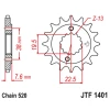 ПЕРЕДНЯ ЗІРКА JR CHT 2116 16 SUZUKI LTR 450 '06-'12, LTZ 400 '03-'13, RMX 450 '10-'13, KAWASAKI KFX 400, HYOSUNG TE 450 (211616JT) (LANC. 520) - зображення 1