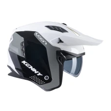 KENNY RACING 2025 ШОЛОМ ВІДКРИТИЙ JET МОДЕЛЬ MILES GRAPHIC WHITE/GREY КОЛІР BIALY/SZARY/CZARNY РОЗМІР L ( 59 - 60 CM )