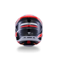 ШОЛОМ SHOT ALPINESTARS S-M7 RISE, КОЛІР ЧОРНИЙ/СРІБЛЯСТИЙ/ЧЕРВОНИЙ НЕОНОВИЙ, РОЗМІР L