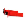 RACETECH ПЕРЕМИКАЧІ R20 LOCK-ON (22+25MM) КОЛІР ЧЕРВОНИЙ NEON (HALF WAFFLE) + 8 ADAPTEROW ROLGAZU - зображення 1