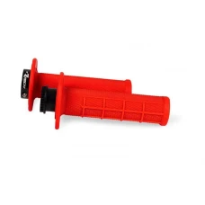RACETECH ПЕРЕМИКАЧІ R20 LOCK-ON (22+25MM) КОЛІР ЧЕРВОНИЙ NEON (HALF WAFFLE) + 8 ADAPTEROW ROLGAZU