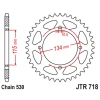 ЗАДНЯ ЗІРКА JR 711 48 CAGIVA ELEFANT 650\/750 '85-89', DUCATI 650\/750 INDIANA CUSTOM '87-90' (71148JT) (LANC.530) - зображення 1