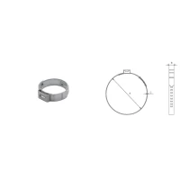 PROMX OETIKER 167 ХОМУТ BEZSTOPNIOWA Z UCHEM - 20,3-23,5/7MM - 5 ШТУК