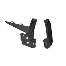 RACETECH (RTECH) 2025/12 КРИШКИ РАМИ (КОМПЛЕКТ) BI-MATERIAL СУПЕР GRIP GAS GAS MC 125 / 250 '24, MCF 250 / 450 FACTORY EDITION '23-'24, MCF / ECF 250 / 350 / 450 '24, КОЛІР ЧОРНИЙ