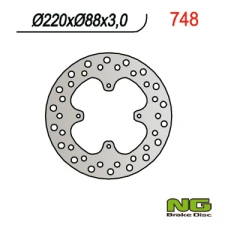 NG ДИСК ТОРМОЗНИЙ ПЕРІД HONDA CR 80 86-95 (220X88X3)