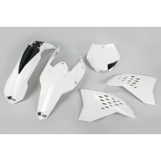 UFO КОМПЛЕКТ ПЛАСТІКОВ KTM SX/SXF '07-'10 КОЛІР БІЛИЙ - ЗАМІНЮЄ KTKIT507047