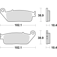TRW LUCAS КОЛОДКИ ДИСКОВІ ТОРМОЗНІ KH196 SINTER STREET HONDA CBR 1000F 90-92, ST 1100 90-95, YAMAHA MT-01 05-12, ЗАД