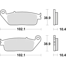 TRW LUCAS КОЛОДКИ ДИСКОВІ ТОРМОЗНІ KH196 SINTER STREET HONDA CBR 1000F 90-92, ST 1100 90-95, YAMAHA MT-01 05-12, ЗАД