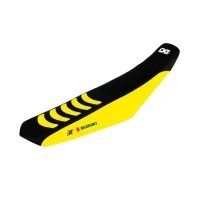 BLACKBIRD ПОКРИВКА/ПОКРИВКА NA СИДІННЯ SUZUKI RMZ250 '19-'23, RMZ450 '18-'23 DOUBLE GRIP 3 КОЛІР  ЧОРНИЙ/ЖОВТИЙ