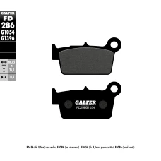 GALFER КОЛОДКИ ДИСКОВІ ТОРМОЗНІ KH367, ЗАД, POLMETALICZNE, KAWASAKI KX/KXF '04-'20, YAMAHA YZ/YZF '03-'20, WR250/450F '03-'20, SUZUKI RM/RMZ '04-'20, GAS GAS, TM