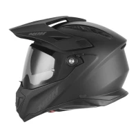 ШОЛОМ NOX OFFROAD/TRAIL DUOSPORT (ПОДВІЙНОГО ПРИЗНАЧЕННЯ) N350 SOLID З СКЛОМI БЛЕНДА, КОЛІР ЧОРНИЙ МАТОВИЙ, РОЗМІРXXL