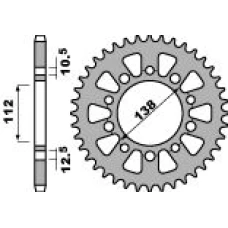 ЗАДНЯ ЗІРКА PBR 4384 44 C45 HONDA CB/CBR (LANC. 520) (JTR1316.44)