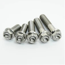 SCAR 4 X TITANIUM HEX ГОЛОВКА FLANGE БОЛТ M8 X 45 - TITANIUM GR5-TI