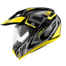 KAPPA ШОЛОМ KV30 EVO GRAYER DUAL ВИКЛЮЧЕНИЙ ROAD Z СТІКЛО I БЛЕНДА КОЛІР ЧОРНИЙ MAT/SZARY/ZOLTY РОЗМІР L/60 ( УПРАВЛІННЯ ECE 22R06 )
