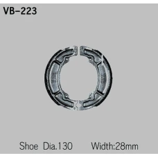 VESRAH КОЛОДКИ БАРАБАННІ ДИСКОВІ ТОРМОЗНІ YAMAHA XT 350 '85-'91, TT 350 '83-'93, TT 600 '83-92 (MADE IN JAPAN)