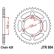 JT ЗІРОЧКА ЗАД 902 42 SUZUKI TS 100/125 '82-84, DR 100 '83-90 (90242JT) (LANC. 428)