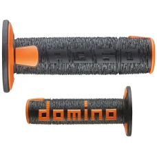 DOMINO ПЕРЕМИКАЧІ (GRIPY) ВИКЛЮЧЕНИЙ ROAD НОВИЙ LAMELAR DWUSKLADNIKOWE КОЛІР ЧОРНИЙ/ПОМАРАНЧЕВИЙ