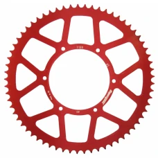 SUPERSPROX ЗАДНЬОЇ SPROCKET, ЧЕРВОНА, 62 ЗУБІВ (420), Ø108MM, APRILIA 14-, DERBI 10
