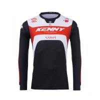 KENNY RACING 2025 СОРОЧКА CROSS/ENDURO МОДЕЛЬ TRACK FOCUS RED КОЛІР ЧОРНИЙ/БІЛИЙ/ЧЕРВОНИЙ РОЗМІР L